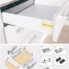 Ray hộp giảm chấn Eurogold EUSE1450 2 Ray hộp giảm chấn Eurogold EUSE1450