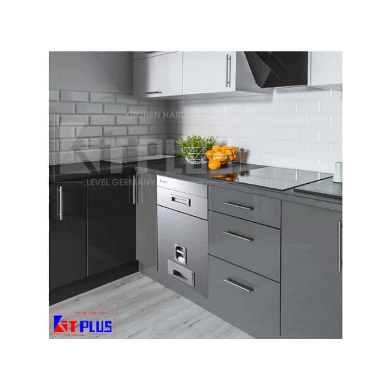 Thùng gạo mặt gương bạc Kit Plus RB.29A Thùng gạo mặt gương bạc Kit Plus RB.29A