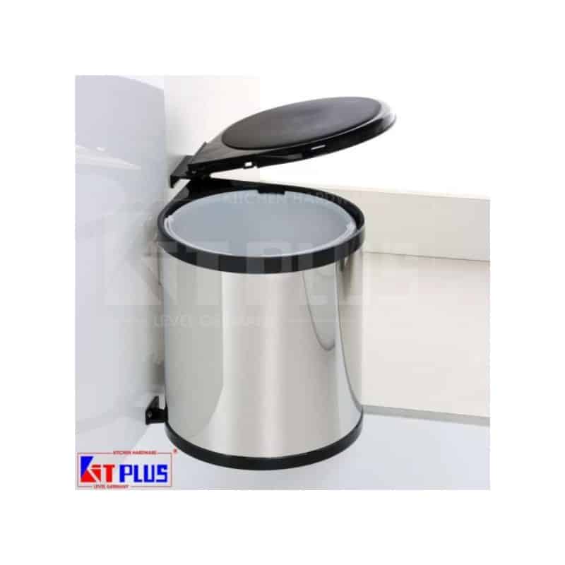 Thùng rác Inox tròn gắn cánh Kit Plus DF.14L Thùng rác Inox tròn gắn cánh Kit Plus DF.14L