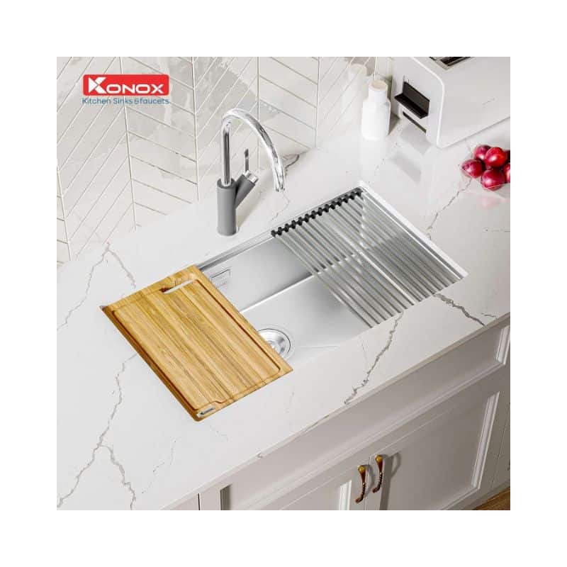 Chậu rửa bát Konox Workstation - Undermount Sink KN8046SU (Full Phụ kiện) Chậu rửa bát Konox Workstation - Undermount Sink KN8046SU (Full Phụ kiện)