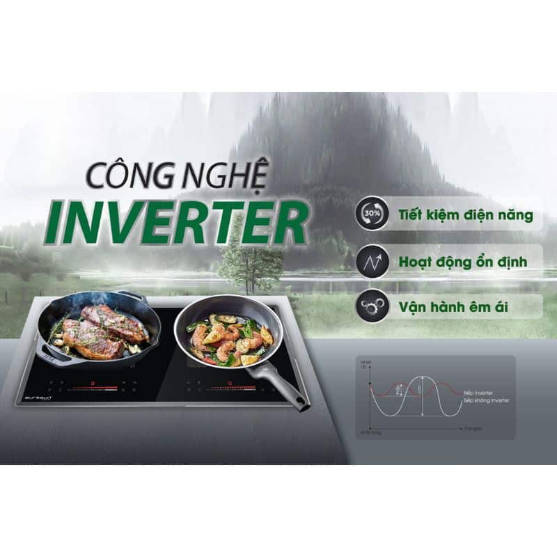 công nghệ Inverter tiết kiệm điện năng của bếp từ Eurosun EU-T396PRO công nghệ Inverter tiết kiệm điện năng của bếp từ Eurosun EU-T396PRO