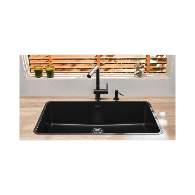 Ảnh thực tế của chậu rửa bát inox 1 hố Reginox OHIO HMH.R32688 Ảnh thực tế của chậu rửa bát inox 1 hố Reginox OHIO HMH.R32688