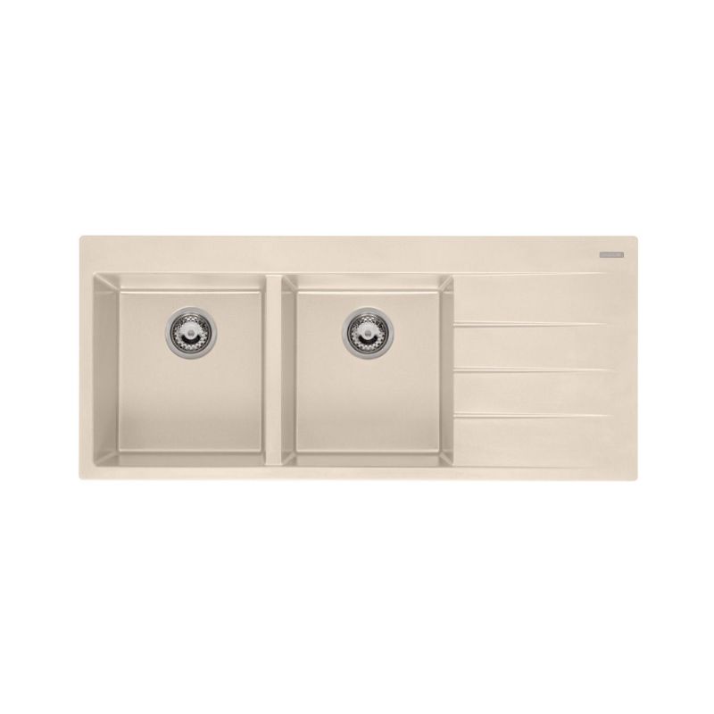 Chậu rửa bát đá 2 hố có bàn chờ Reginox BREDA 30 HMH.R33746 Chậu rửa bát đá 2 hố có bàn chờ Reginox BREDA 30 HMH.R33746
