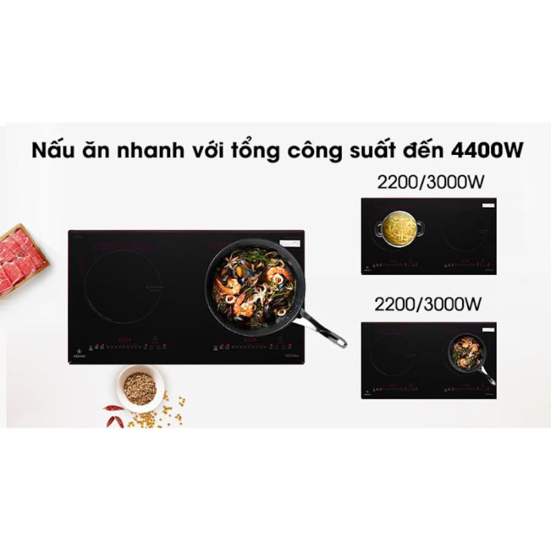 Công suất bếp từ đôi Pramie PRMY-2205 lắp âm Công suất bếp từ đôi Pramie PRMY-2205 lắp âm