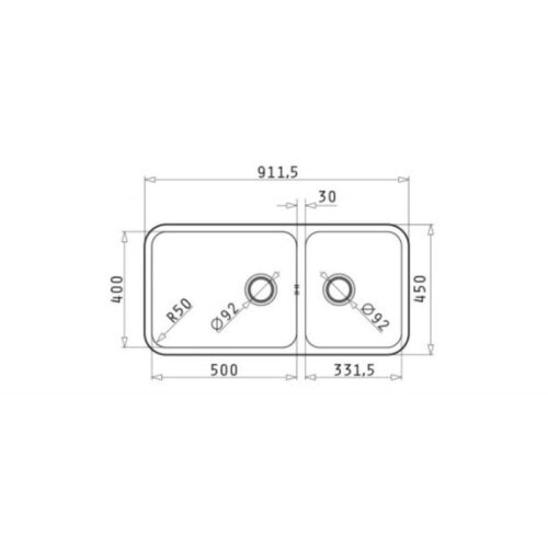 Chậu rửa bát Elica Relia 2B 109402930 3 Thiết kế của chậu rửa bát Elica Relia 2B 109402930
