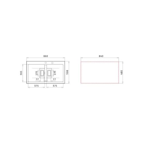 Chậu rửa chén đá 2 hố Elica Pyragranite Kartesio 2B Carbon 70053911 3 Thiết kế của chậu rửa chén đá 2 hố Elica Pyragranite Kartesio 2B Carbon 70053911