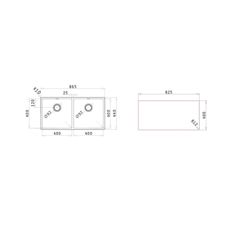 Thiết kế của chậu rửa chén inox 2 hố Elica Astris 2B 101031001 Thiết kế của chậu rửa chén inox 2 hố Elica Astris 2B 101031001
