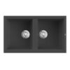 Chậu rửa bát Konox Granite Phoenix 860 Black 1 chau rua bat konox granite phoenix 860 black min