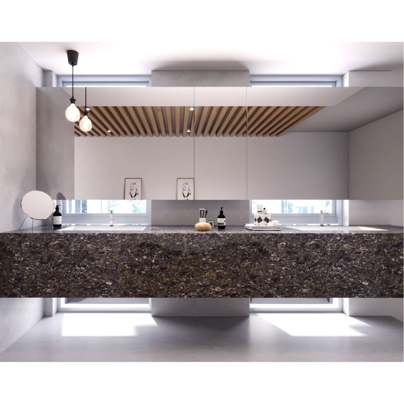 Ảnh đá nhân tạo Vicostone Cosmic Black BQ9427 Ảnh đá nhân tạo Vicostone Cosmic Black BQ9427