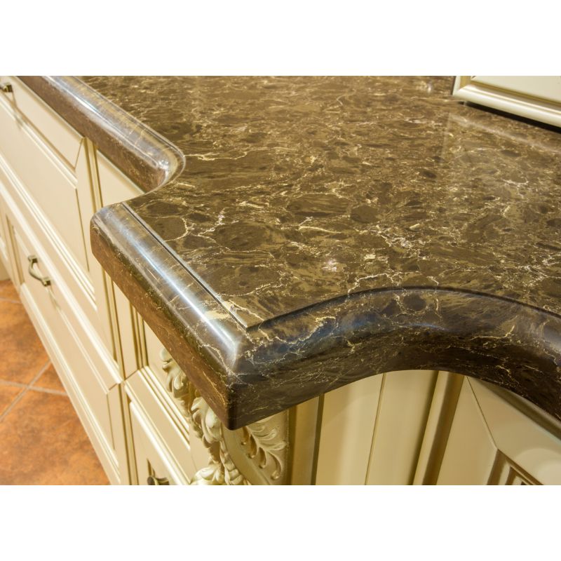 Ảnh thực tế đá nhân tạo Vicostone Dark Emparador BQ8560 Ảnh thực tế đá nhân tạo Vicostone Dark Emparador BQ8560