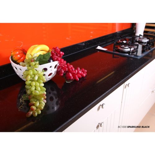 Đá nhân tạo Vicostone Sparkling Black BC1000 3 Hình ảnh đá nhân tạo Vicostone Sparkling Black BC1000