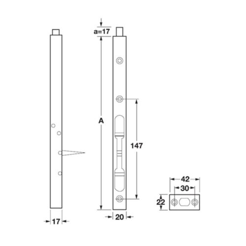 kich thuoc chot cua am 204mm hafele diy 489 71 450