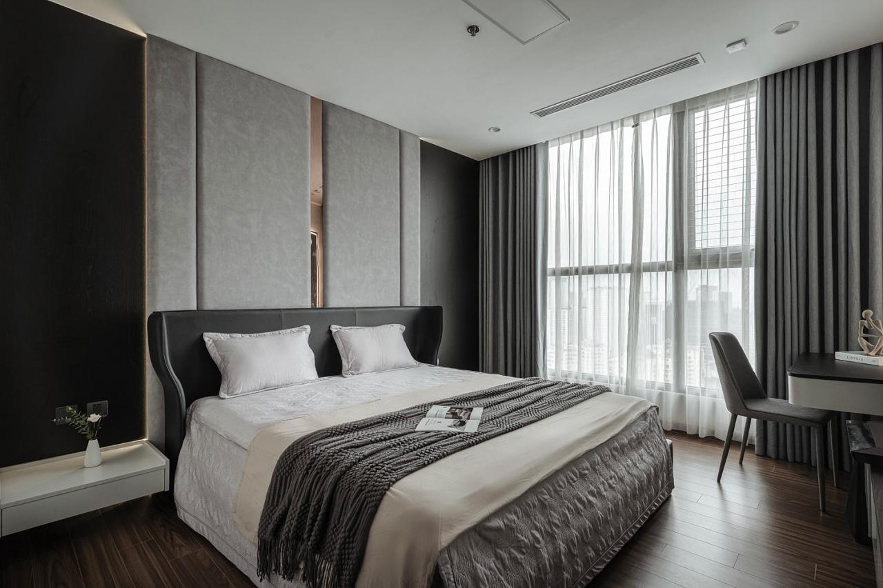 CĂN HỘ MONOCHROME ĐỘC ĐÁO 115M2 11 Công trình thực tế ứng dụng vật liệu Gỗ An Cường được thiết kế & thi công bởi BYZAN