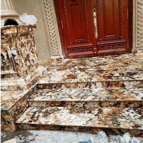 Đá ốp mặt tiền ĐOMT-Birch gold 4 Ảnh đá ốp mặt tiền ĐOMT-Birch gold