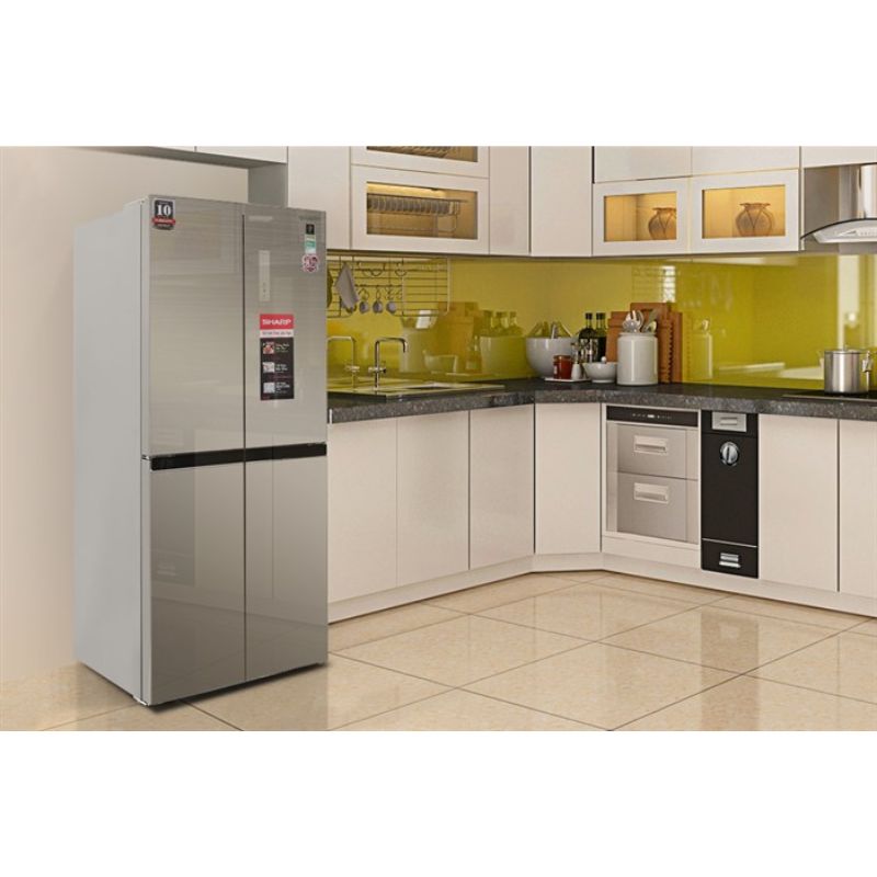 Ảnh tủ lạnh 4 cánh 401 lít Sharp SJ-FXP480VG-CH Ảnh tủ lạnh 4 cánh 401 lít Sharp SJ-FXP480VG-CH