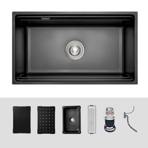 Chậu rửa bát 1 hố Kluger KWU8161FB-S76 Plus 4 Chi tiết chậu rửa bát 1 hố Kluger KWU8161FB-S76 Plus