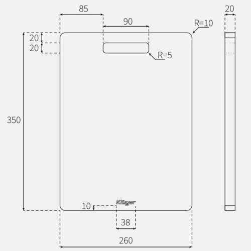 Thớt gỗ tre Kluger KCB-104W 4 kich thuoc thot go tre kluger kcb 104w