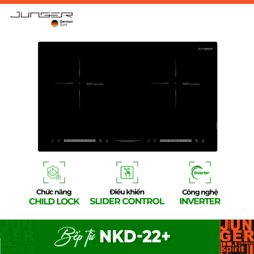 Bếp từ đôi Junger NKD-22+ lắp âm