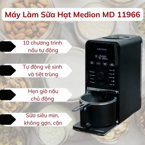 Máy làm sữa hạt Medion MD 11966 5 Ảnh máy làm sữa hạt Medion MD 11966