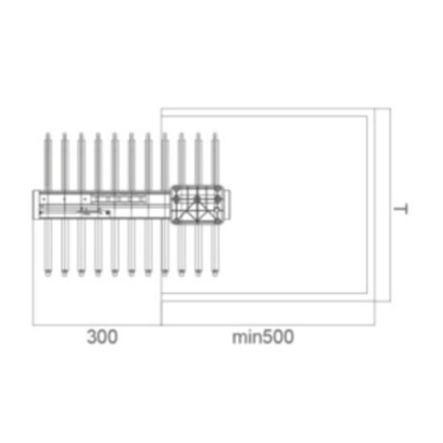 Giá treo quần cao cấp tủ dưới GrandX XM.11 4 Kích thước giá treo quần cao cấp tủ dưới GrandX XM.11