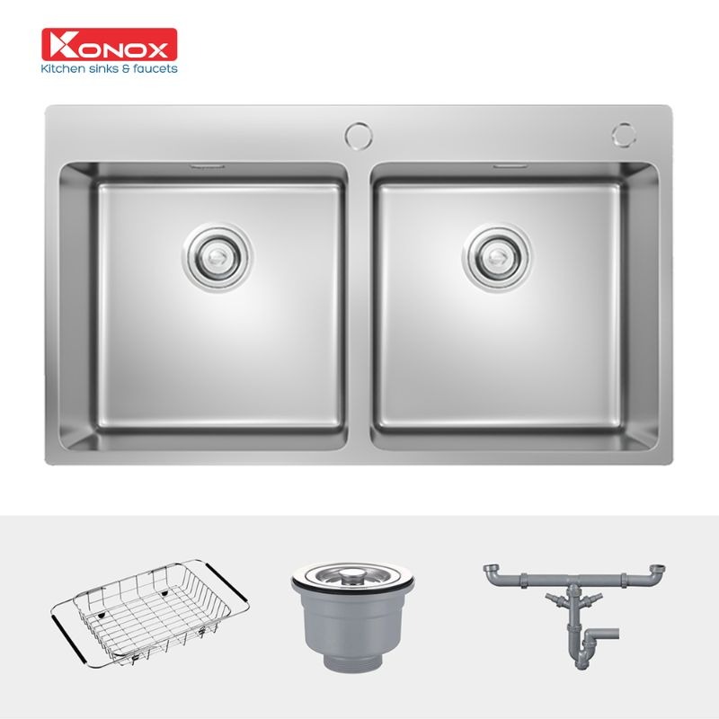 Chi tiết chậu rửa bát Konox Unico 8850 Chi tiết chậu rửa bát Konox Unico 8850
