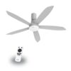Quạt trần Gcool Copter 05 Plus RL VN011402517 Ghi Bạc 1 quat tran gcool copter 05 plus rl vn011402517 ghi bac 1