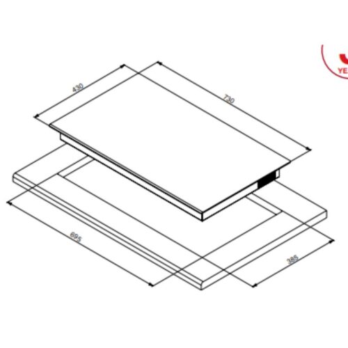 Bếp từ Hafele HC-I7326B 533.09.989 3 kich thuoc bep tu hafele hc i7326b 533.09.989