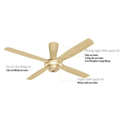 Quạt trần KDK M56PR 3 anh quat tran kdk m56pr