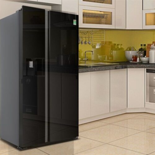 Tủ lạnh 2 cánh side by side 573 lít Hitachi SX800GPGV0 GBK 4 anh thuc te tu lanh 2 canh side by side 573 lit hitachi sx800gpgv0 gbk