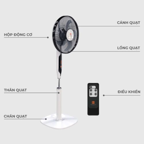 Quạt điện Hawonkoo AC FAH-011-W 4 thiet ke quat dien hawonkoo ac fah 011 w