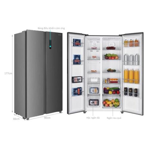 Tủ lạnh 2 cánh side by side 532 lít Sharp SJ-SBX530V-SL 4 thong so tu lanh 2 canh side by side 532 lit sharp sj sbx530v sl