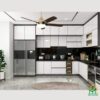 Tủ bếp gỗ An Cường AC09 - Tủ bếp chữ L, hiện đại 1 Tủ bếp gỗ An Cường AC09 - Tủ bếp chữ L, hiện đại