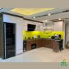 Tủ bếp gỗ An Cường AC10 - Tủ bếp chữ L, hiện đại 1 Tủ bếp gỗ An Cường AC10 - Tủ bếp chữ L, hiện đại