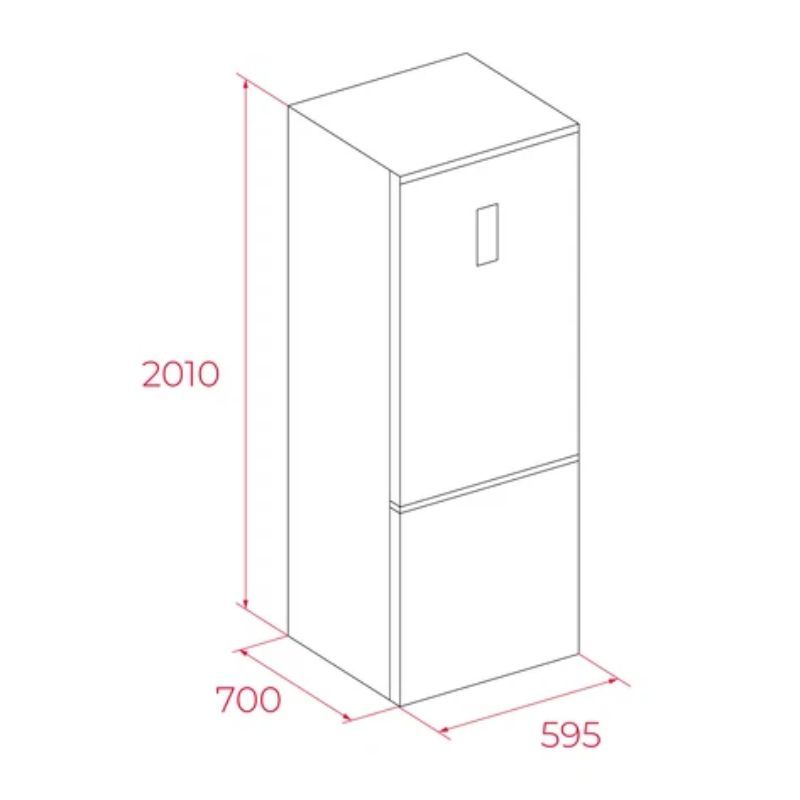 Kích thước Tủ lạnh 2 cánh 378L Teka RBF 88670 VAN GOGH Kích thước Tủ lạnh 2 cánh 378L Teka RBF 88670 VAN GOGH