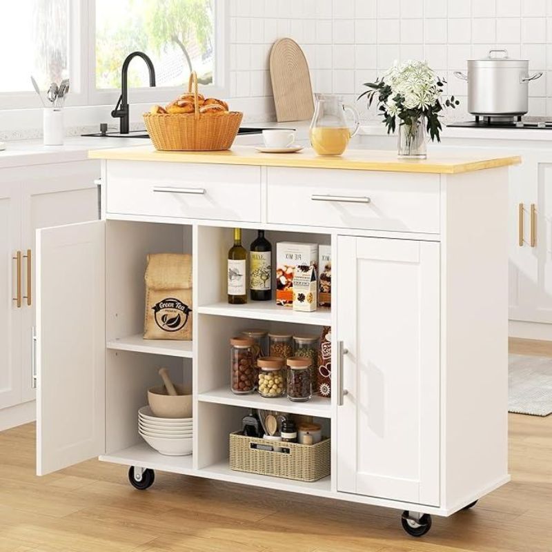 Tủ bếp rời - Top 10 mẫu được yêu thích, thịnh hành nhất 2025 1 Tủ bếp rời tiện lợi cho không gian nhà chật hẹp