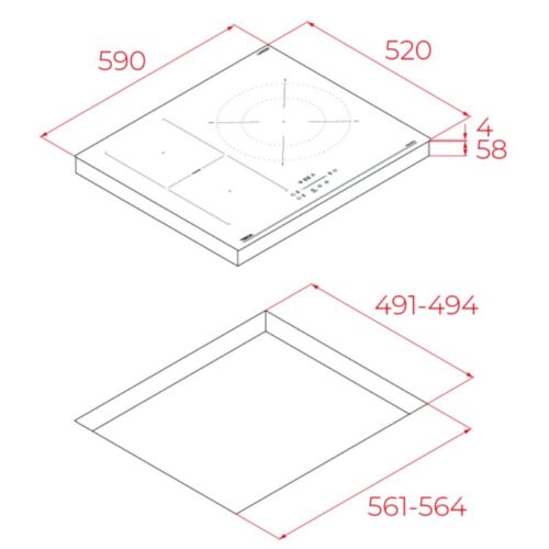 Bếp từ Teka IBF 63210 SSM BK 2 lap dat bep tu teka ibf 63210 ssm bk