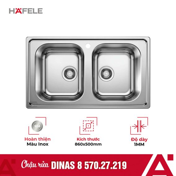 Chậu rửa bát Hafele Dinas 8 570.27.219