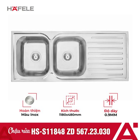 Chậu rửa bát Hafele HS-S11848 ZD 567.23.030