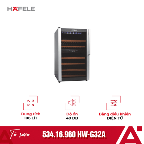 Tủ rượu Hafele HW-G32A 534.16.960 , 32 chai