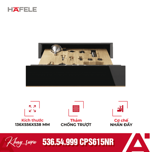 Khay phụ kiện rượu, cao 15 cm Hafele CPS615NR 536.54.999