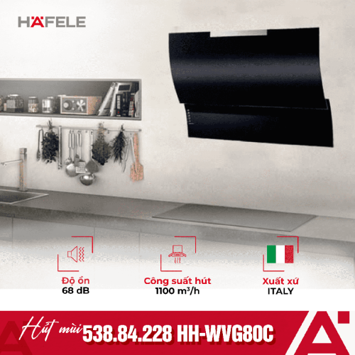 Máy hút khửi mùi gắn tường Hafele HH WVG80C 538.84.228