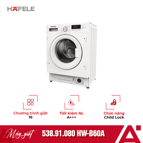 Máy giặt âm tủ 8kg Hafele HW-B60A 538.91.080