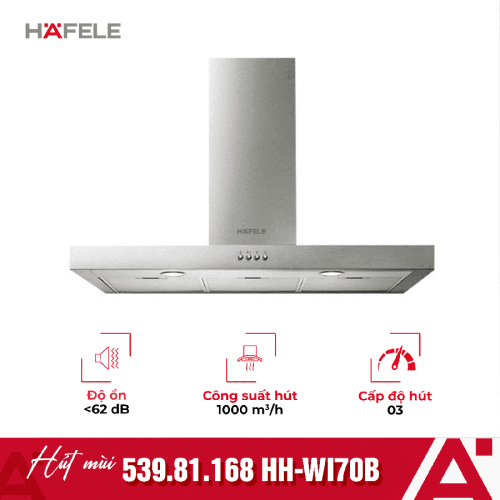 Máy hút khử mùi gắn tường thẳng Hafele HH WI70B 539.81.168