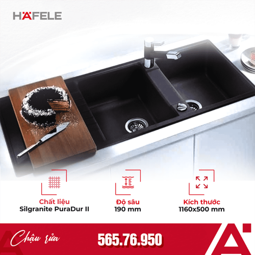 Chậu rửa chén bát Hafele 565.76.950