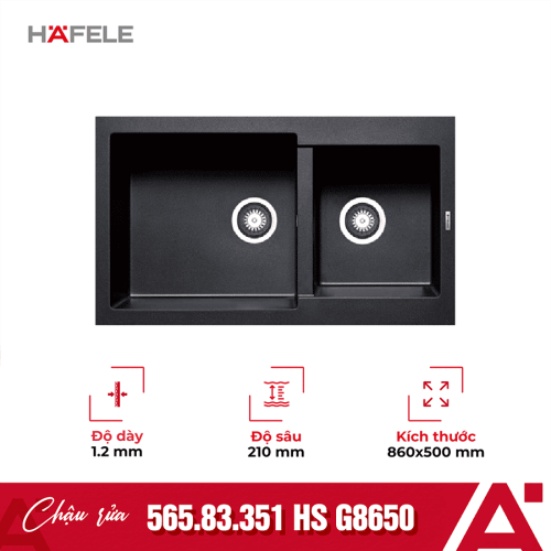 Chậu rửa bát Hafele HS G8650 565.83.351