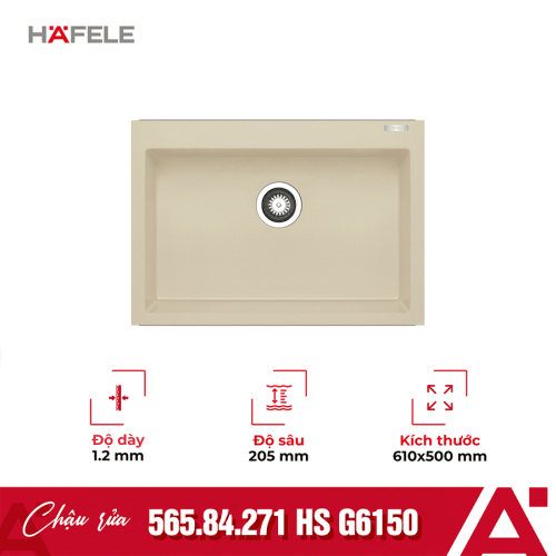 Chậu rửa chén bát Hafele HS G6150 565.84.271