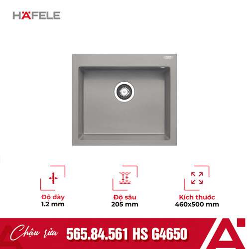 Chậu rửa chén bát Hafele HS G4650 565.84.561