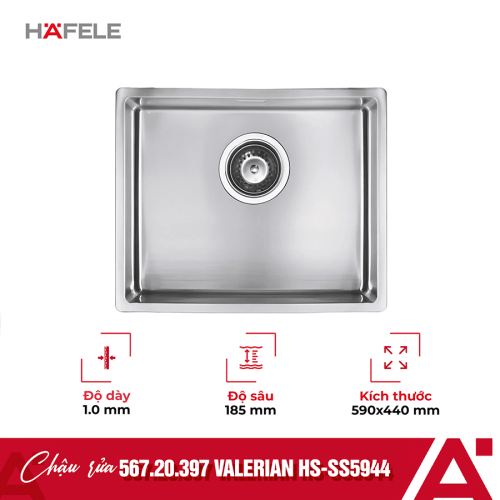 Chậu rửa chén bát Hafele Valerian HS-SS5944 567.20.397