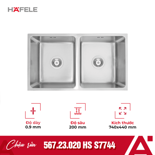 Chậu rửa chén bát Hafele HS S7744 567.23.020