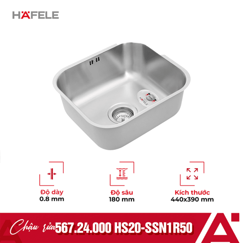 Chậu rửa bát Hafele HS20-SSN1R50 567.24.000